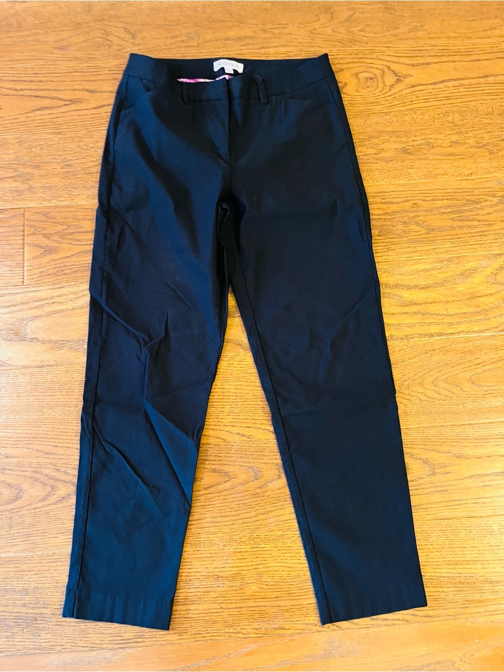 Nanette Lepore Black Cropped Straight-Leg Women's Pants